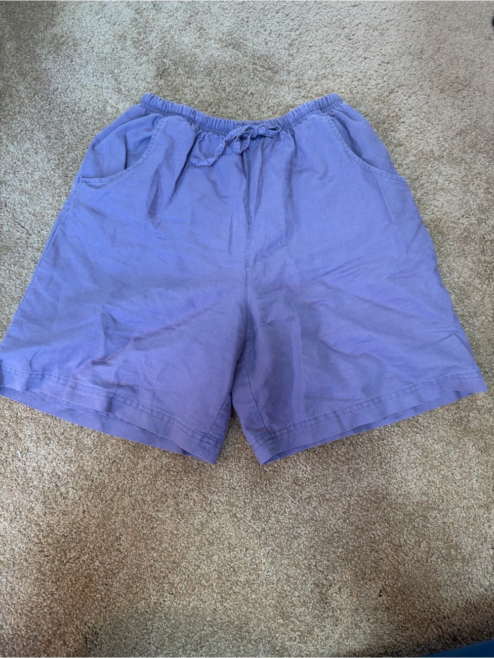 Y2K Vintage Casual Baggy Lavender Drawstring Shorts